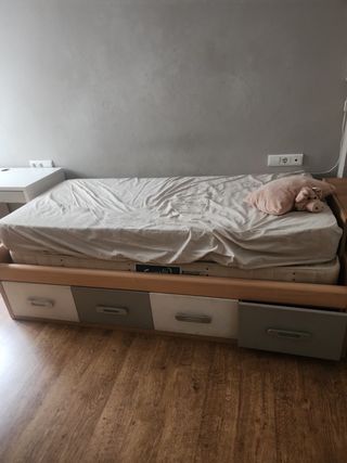 Cama nido 90x190 .sin colchon 45 y con colchon 70