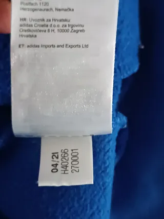 Felpa Adidas ragazzo blu tg 9-10anni