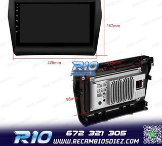 RADIO GPS ANDROID 12 9" PARA SUZUKI SWIFT 17-22