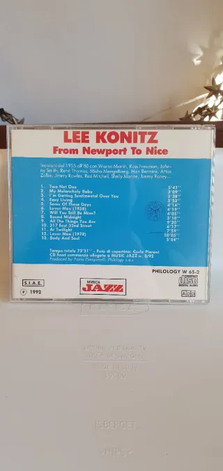 CD Lee Konitz - From Newport to Nice
