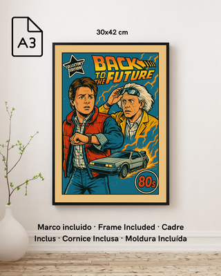 Cuadro Regreso al Futuro Comic 80s