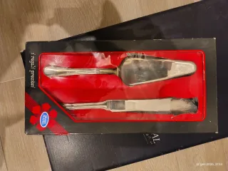 Set Taglio Torta Argento