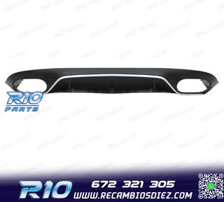 DIFUSOR MERCEDES CLASE E C238 17-19 LOOK AMG E53 PLATA + COL