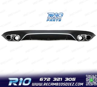 DIFUSOR MERCEDES CLASE E C238 17-19 LOOK AMG E53 PLATA + COL