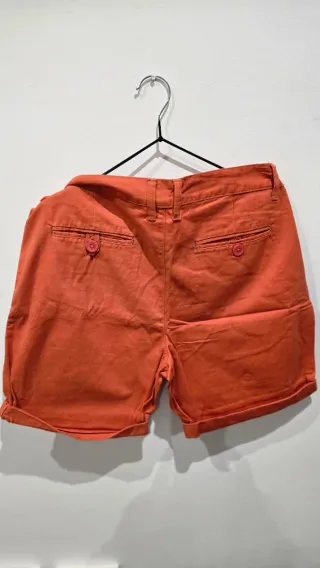 Pantalón corto naranja hombre