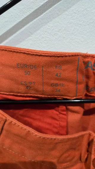 Pantalón corto naranja hombre