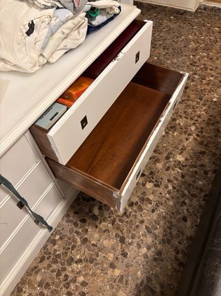 Cómoda 6 cajones blanca lacada