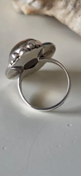 Anillo opalo cantera de plata de ley