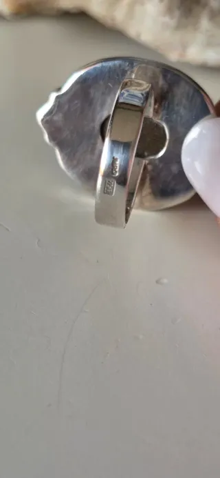 Anillo opalo cantera de plata de ley