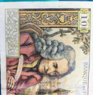 Banconota Francese 10 Franchi Voltaire