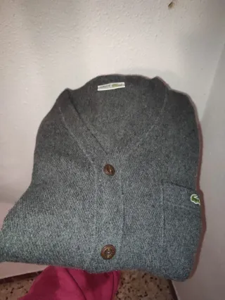 Chaqueta Lana Vintage Lacoste Gris