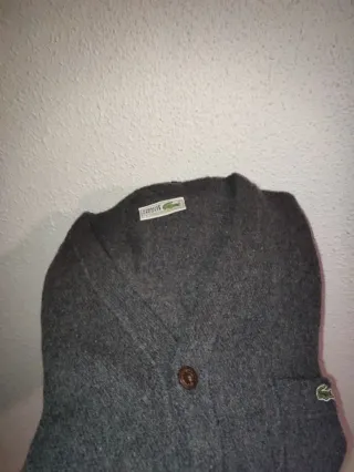 Chaqueta Lana Vintage Lacoste Gris