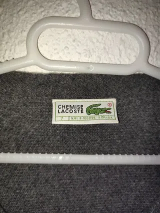 Chaqueta Lana Vintage Lacoste Gris