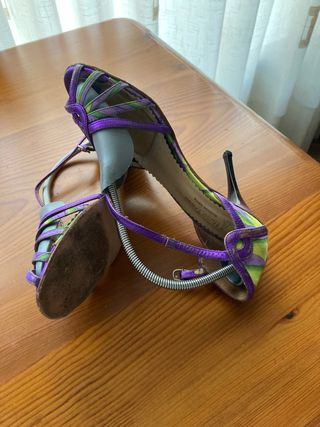 Sandalias de Tango Hore Lamos Morado Verde