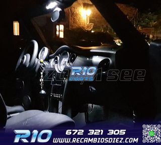 KIT 12 BOMBILLAS LED INTERIOR PARA MINI COOPER CABRIO CONVER
