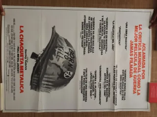 Cartel Cine La Chaqueta Metálica Kubrick Original