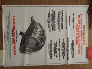 Cartel Cine La Chaqueta Metálica Kubrick Original