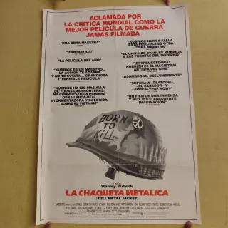 Cartel Cine La Chaqueta Metálica Kubrick Original