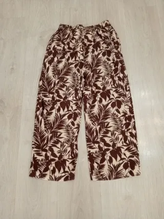 Pantalón estampado floral mujer