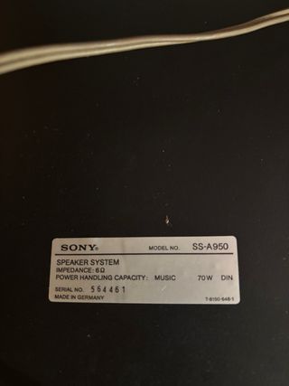 Altavoces Sony SS-A950 (2 unidades)