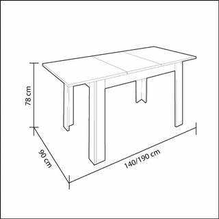Mesa Comedor Kendra Extensible. Roble Canadian y