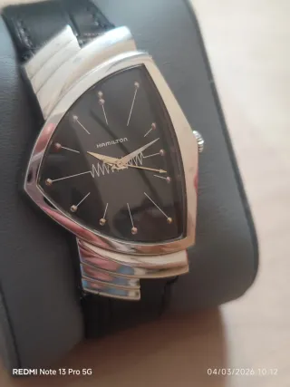 Reloj Hamilton Ventura Cuarzo Negro/Plata