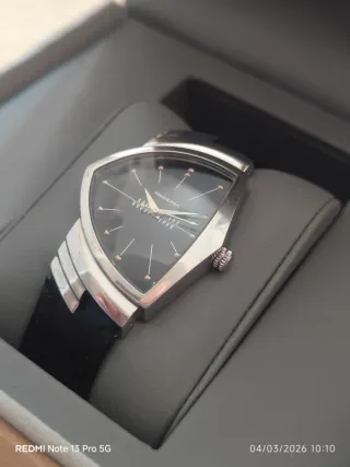 Reloj Hamilton Ventura Cuarzo Negro/Plata