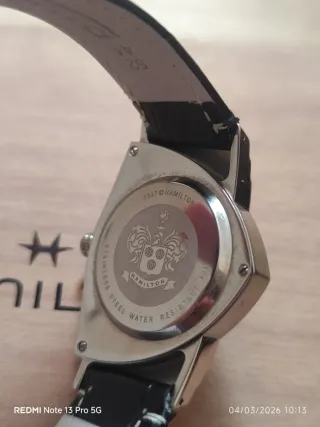 Reloj Hamilton Ventura Cuarzo Negro/Plata