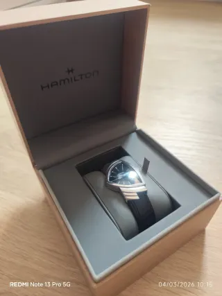 Reloj Hamilton Ventura Cuarzo Negro/Plata