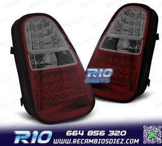 PILOTOS MINI COOPER R50 R52 R53 04-06 LED ROJO AHUMADO