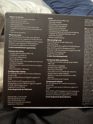 Logitech G Pro X SE Auriculares Gaming Cable