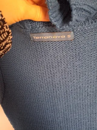 Vestido de punto sin mangas azul