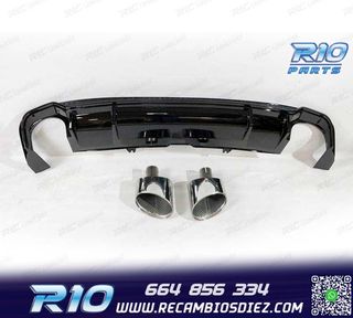 DIFUSOR AUDI A5 SPORTBACK S LINE 17- LOOK RS5 + COLAS ESC