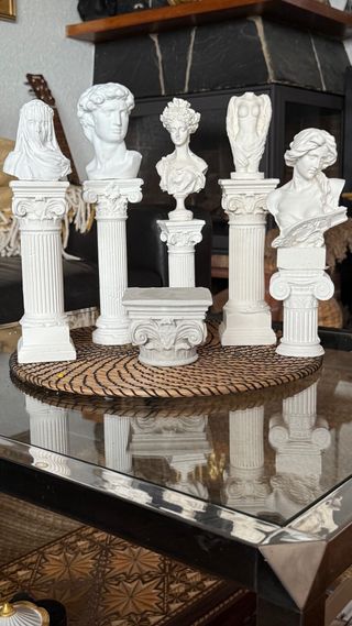 Statuine Classiche in Gesso (Set di 5)