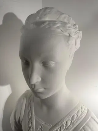 Busto La Dama di Urbino in gesso