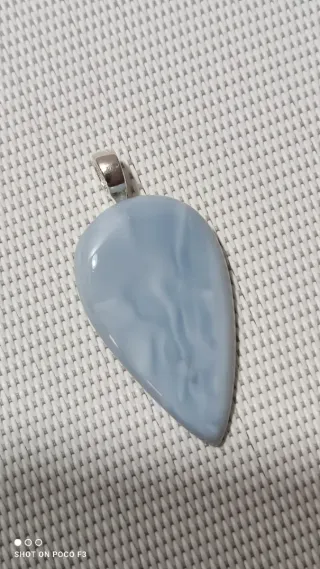 Colgante Ópalo Azul Plata 925.