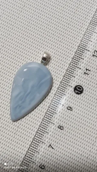 Colgante Ópalo Azul Plata 925.