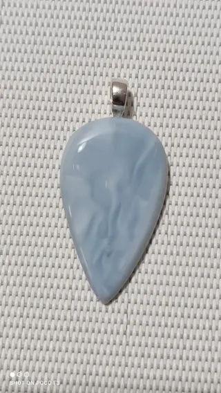 Colgante Ópalo Azul Plata 925.
