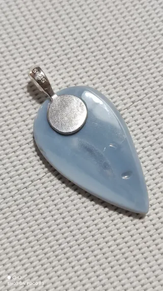 Colgante Ópalo Azul Plata 925.