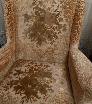 Divano e 2 poltrone in tessuto