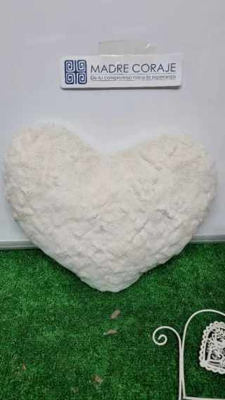 Corazón peluche, perrito y corazón adorno