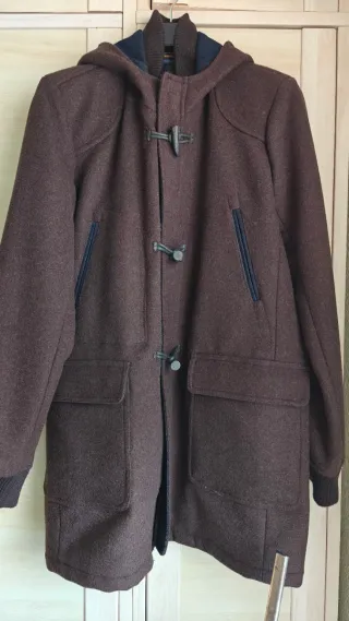 Parka hombre marrón y azul nueva