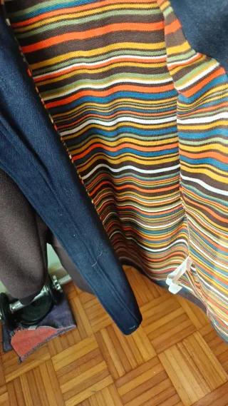 Parka hombre marrón y azul nueva