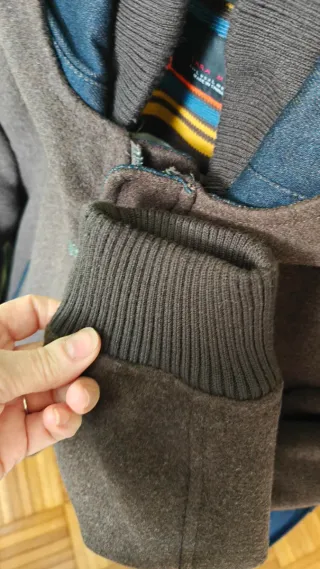 Parka hombre marrón y azul nueva