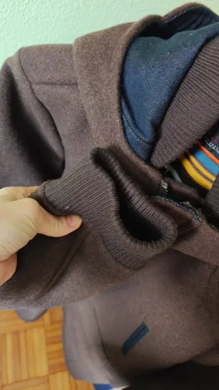 Parka hombre marrón y azul nueva