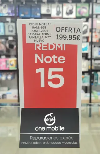 Redmi Note 15 6GB RAM 128GB Nuevo