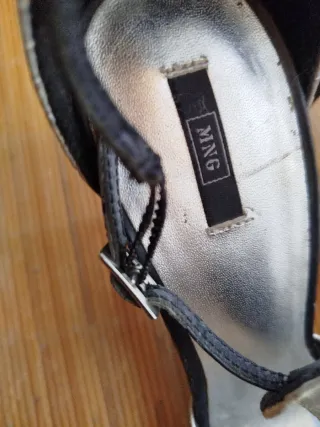 Sandalias tacón plateadas