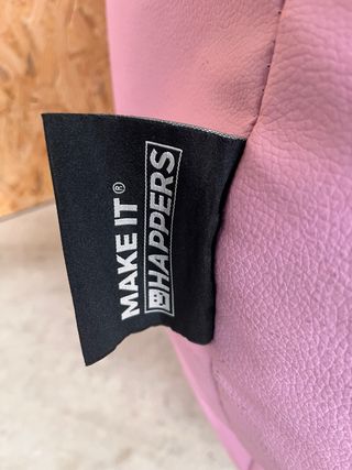 Puf morado impermeable