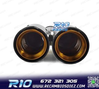 COLAS ESCAPE BMW LOOK M PERFORMANCE DORADO CARBONO