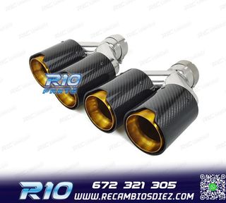 COLAS ESCAPE BMW LOOK M PERFORMANCE DORADO CARBONO